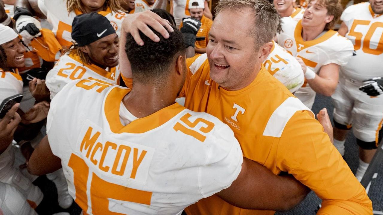 Tennessee football wide receiver Bru McCoy on 2023 season and Joe Milton